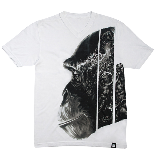 AND THE MONKEY FLIPS THE SWITCH White Tee