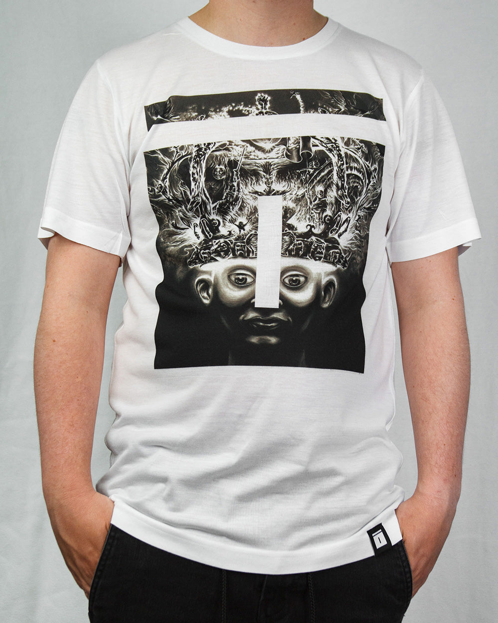 BORN KING White Tee
