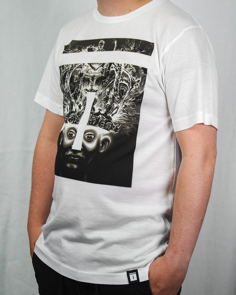 BORN KING White Tee