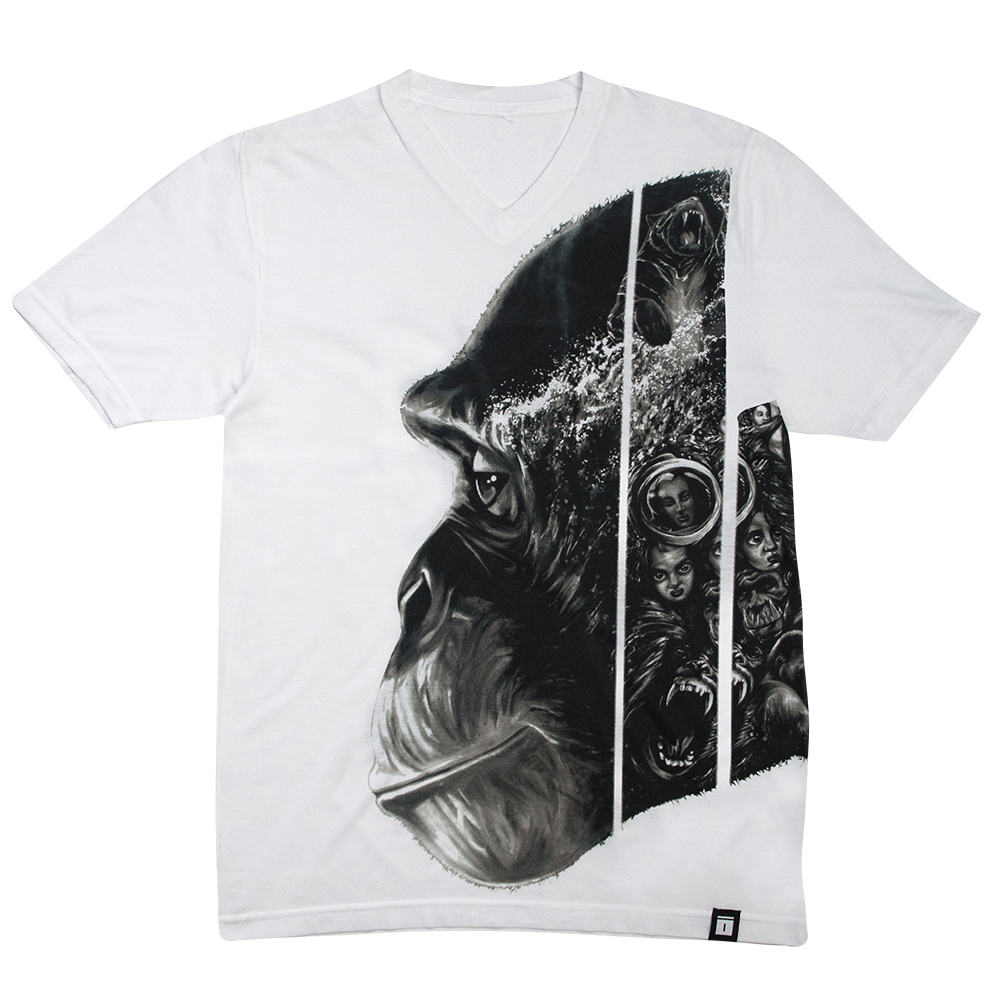 AND THE MONKEY FLIPS THE SWITCH White Tee